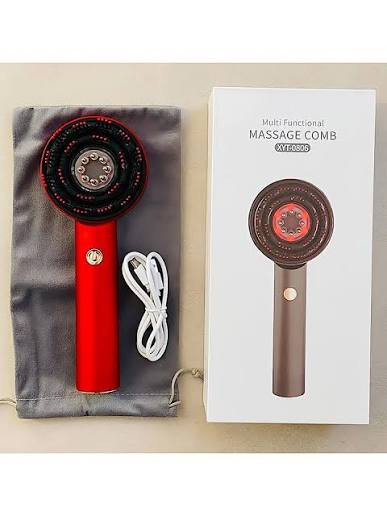 شانه و ماساژور برقی اسکالپ سر اورجینال با محفظه روغن تراپی مدل XC-901
